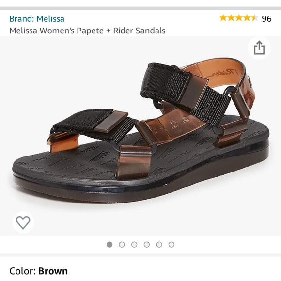 -Melissa women’s Papeete + Rider sandals - Picture 5 of 5
